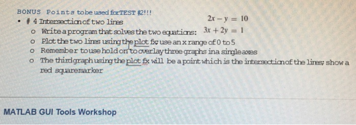  #4 Intersection of two lines Write a program that solves the