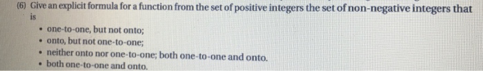  Clear please Give an explicit formula for a function from the
