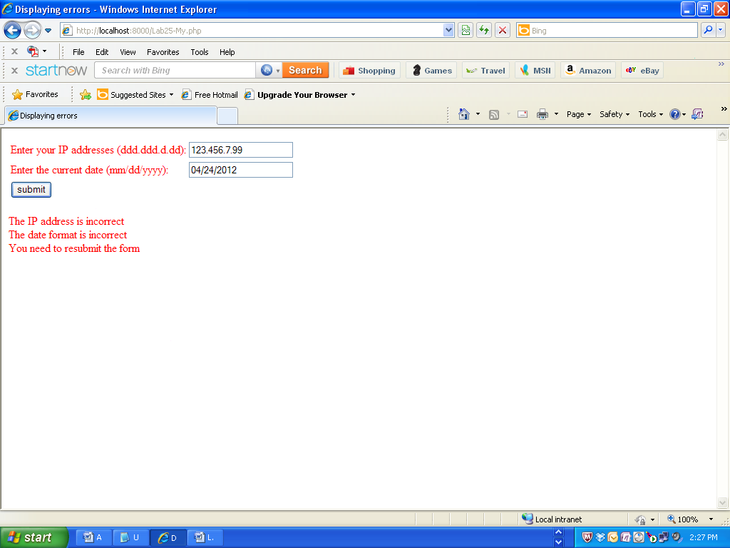 is: ddd.ddd.d.dd, while the required date format is mm/dd/yyyy. The script will
