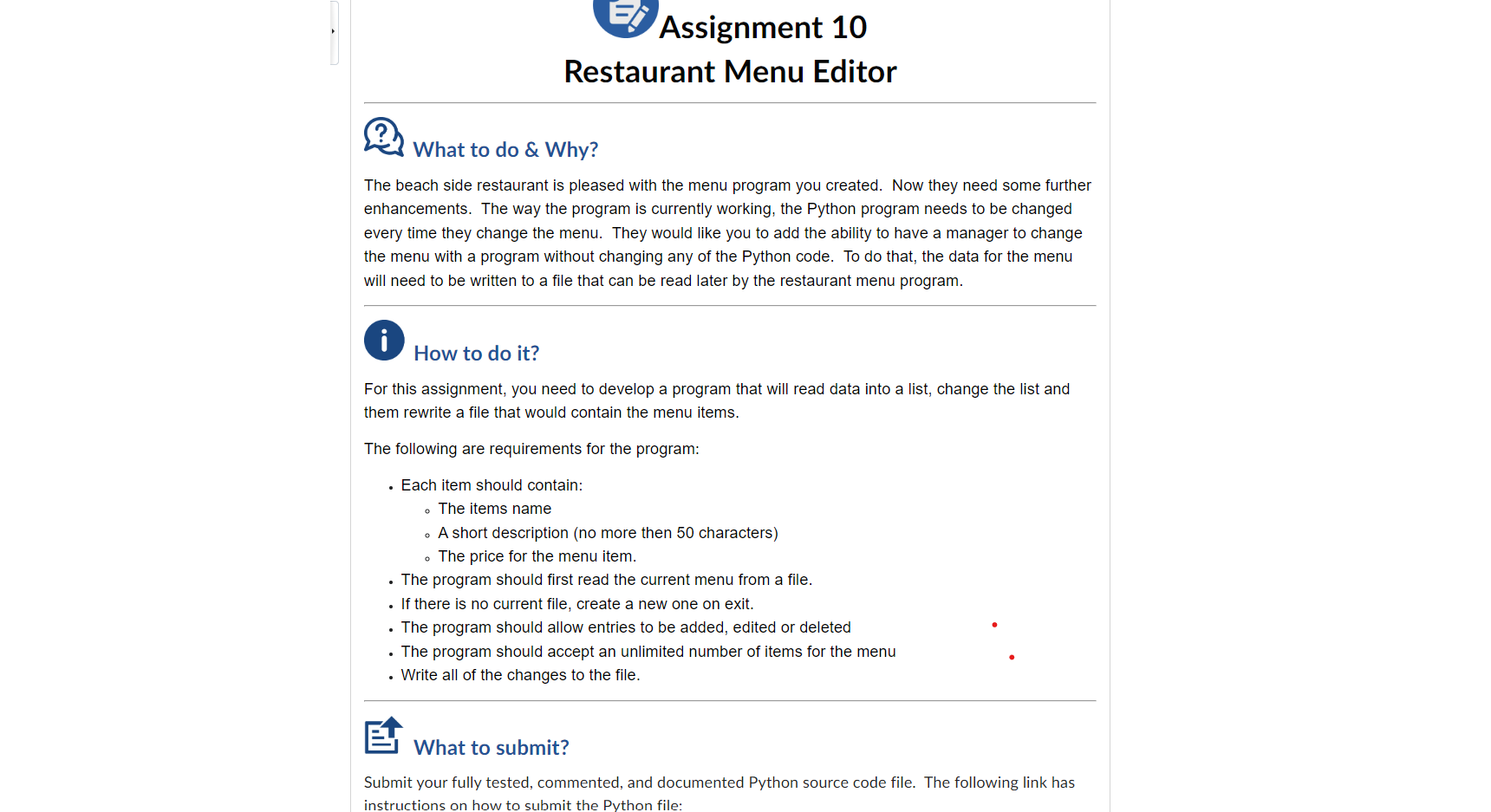  Help with this question. Use an example file path for the
