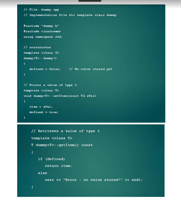 types that will be used as class parameters TRANSLATION: You are going