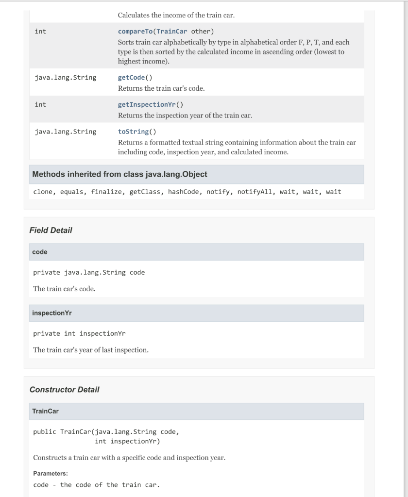 together to form a train. The train cars that can be part