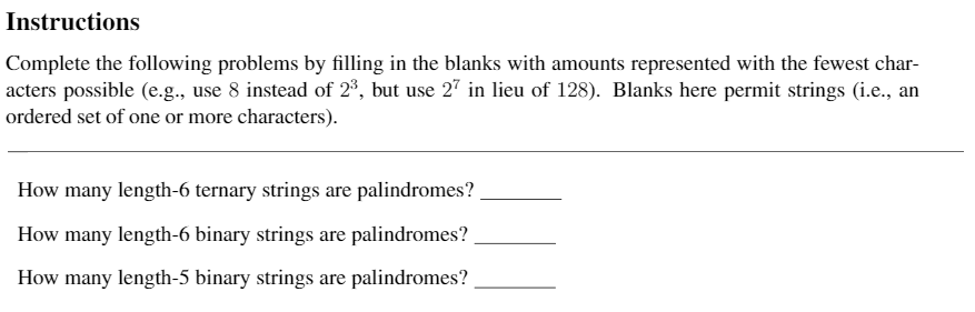 Arithmetic Rules Mathematical Foundations (Discrete Structures) Instructions Complete the following problems
