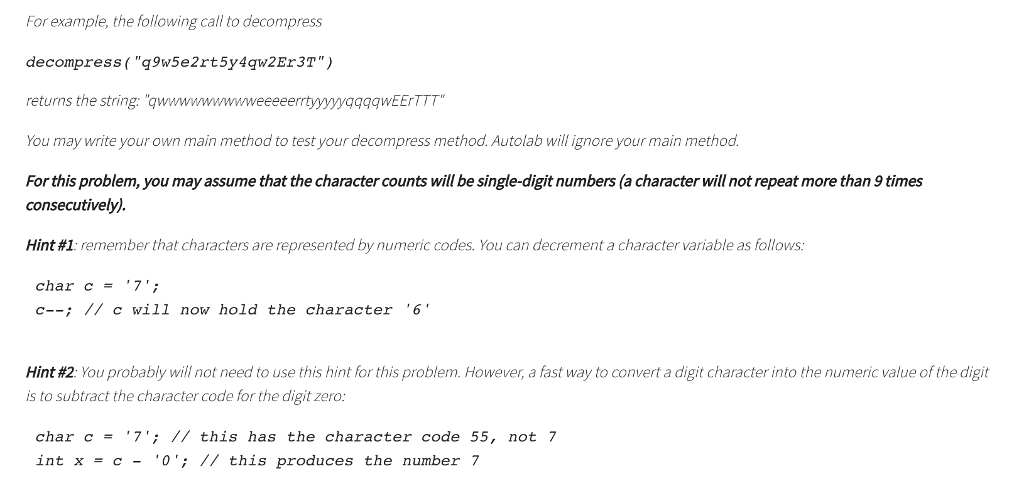 this exact name with S and R capitalized Include a recursive method