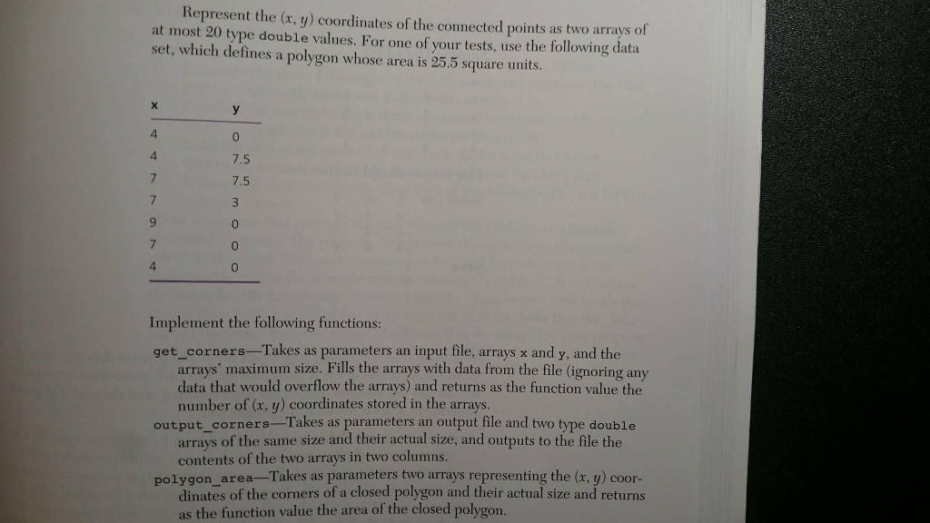 points are connected to form a closed polygon as shown below, the