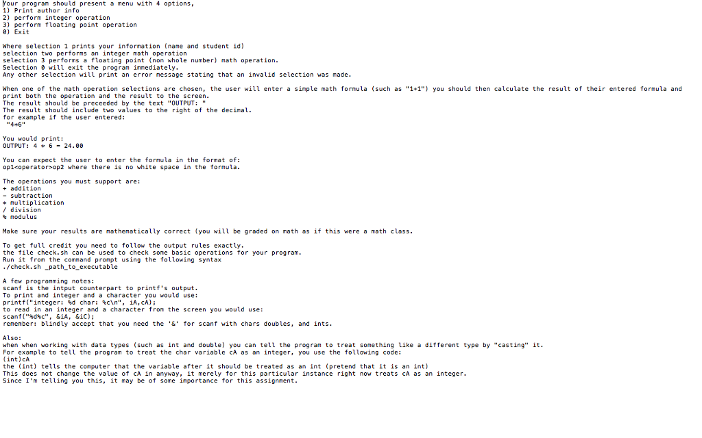 Using C programming, the question in the attaced pictuare and a sample