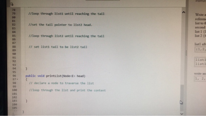 the head of the second list. list 1 (1,2,3) list 2 (4,5,6)