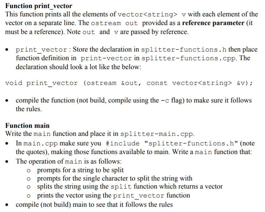 splitter-main.cpp splitter-functions.cpp splitter- functions.h Make a new file (gedit: weird icon next