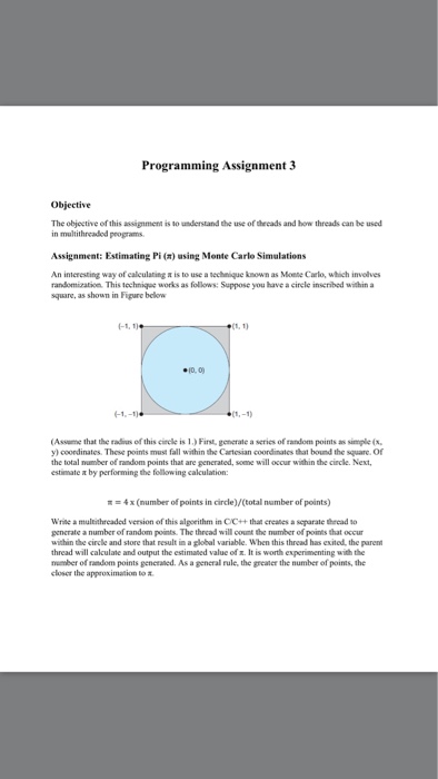  Programming Assignment 3 Objective The objective of this assignmenn is to
