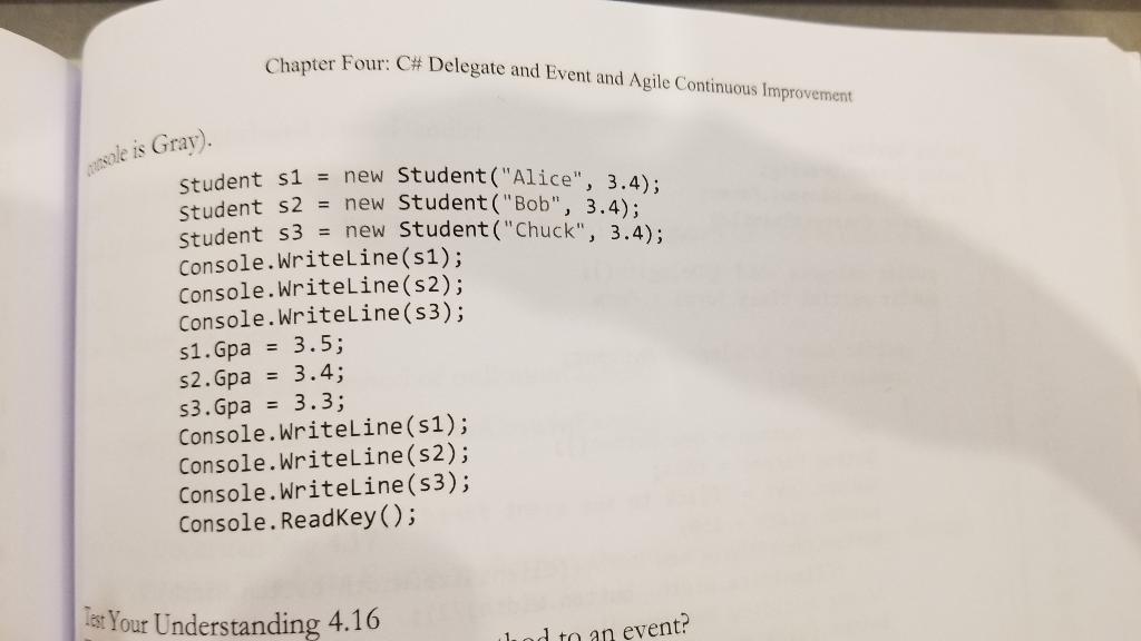 also added pictures of the exercise. I want to say the only