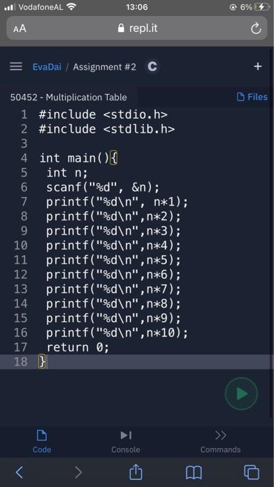I want to convert this code into flowchart. 10 Vodafone AL @