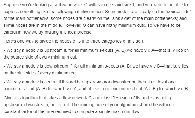 Algorithm Design Chapter 7 Question 23 Suppose you're looking at a flow