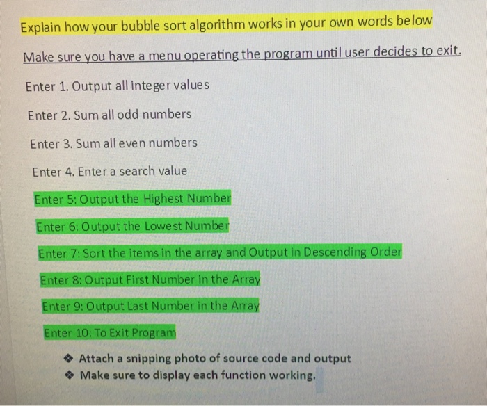 array with 1000 random integers between 1-1000. You will pass the array
