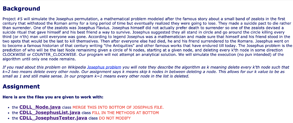 Please help with this project! Node File: public class CDLL_Node { private