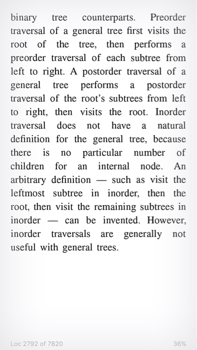 traversal function named preorder given in Section 6.1.2