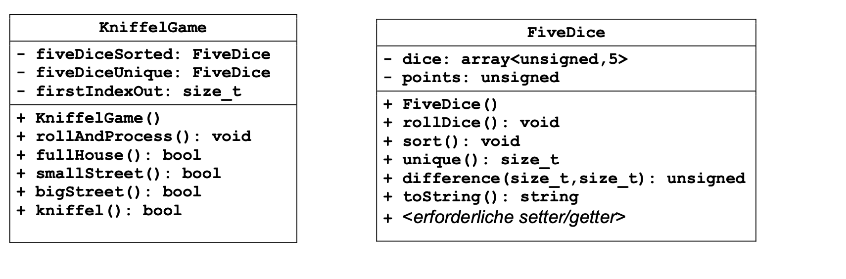 C++ Programming Kniffel Hello, can somebody help me with this task I