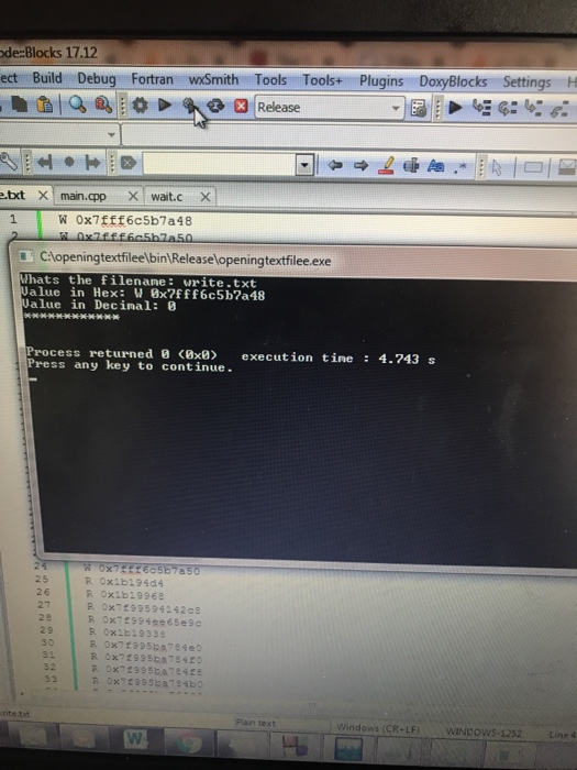 can't get it to identify if it's a Read or Write to