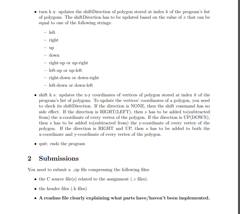 asked to write a program that stores and manipulates a list of