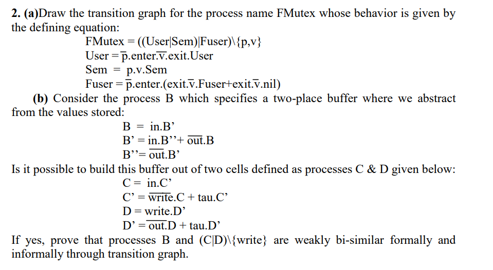  Subject - Formal methods from the values stored: B=in.B' B'=in.B'+ out.