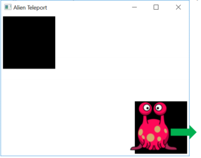 to store the location and size of the alien and the two