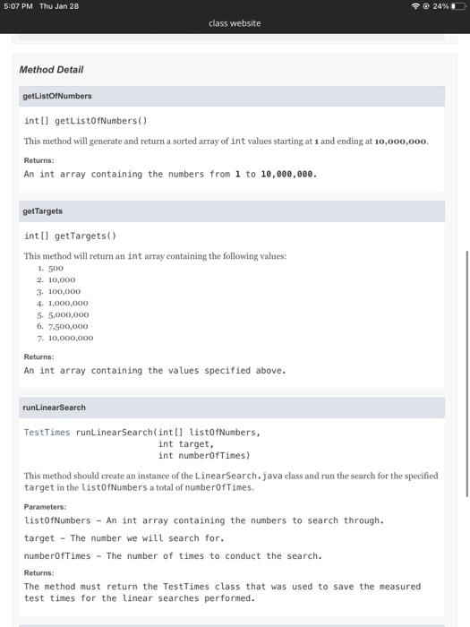 10 long values and a counter of how many values have been