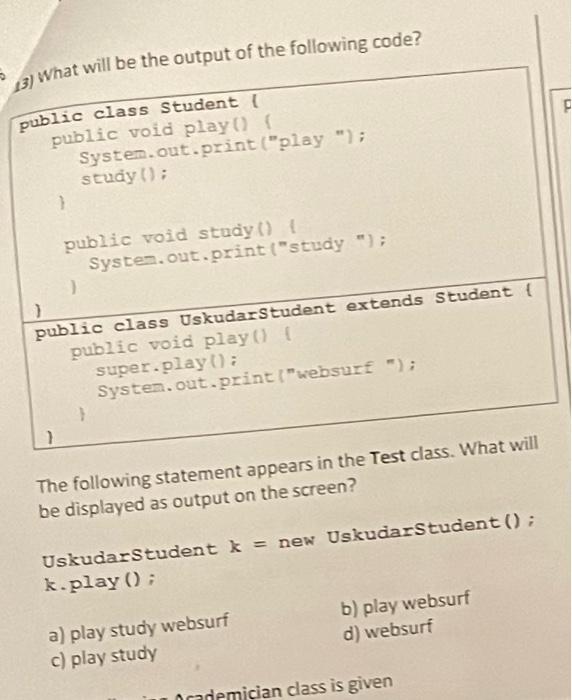  what is the right answer ,in java , full explanation please