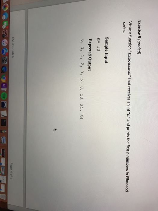  In python without using loops Exercise 5 (graded) Write a function