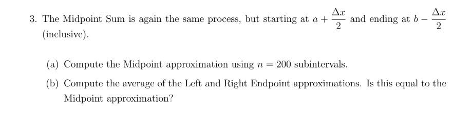 Sum is again the same process, but starting at a+2x and ending