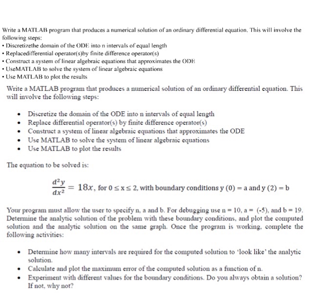  Using Taylor series and matrices Write a MATLAB program that produces
