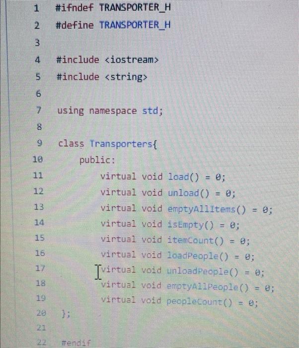 one item, unloaded with one item, empty-ed of all items, moved. They