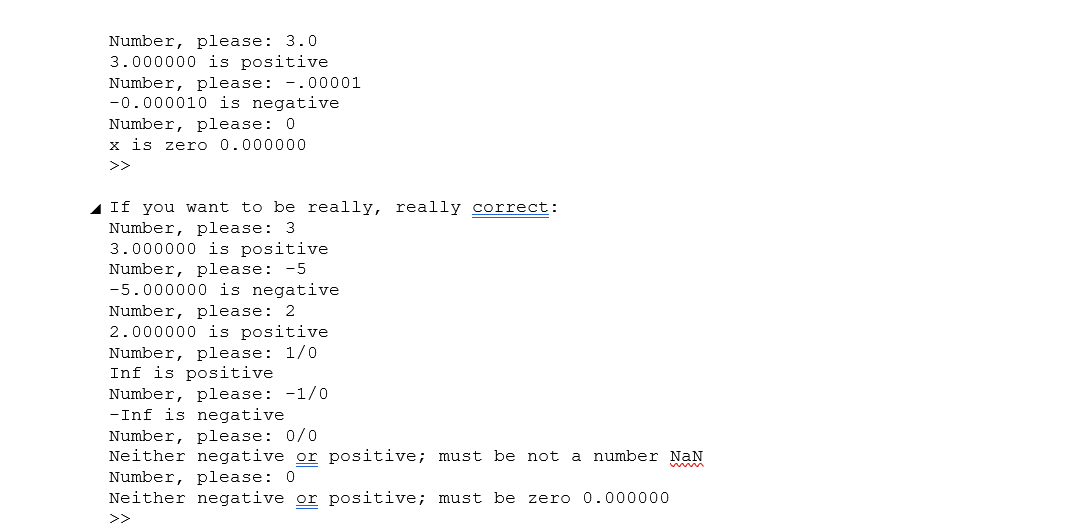print positive; negative, print negative. If it is zero, print zero and