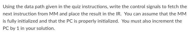  Using the data path given in the quiz instructions, write the