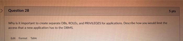  Why is it important to create separate DBs, ROLEs, and PRIVILEGES