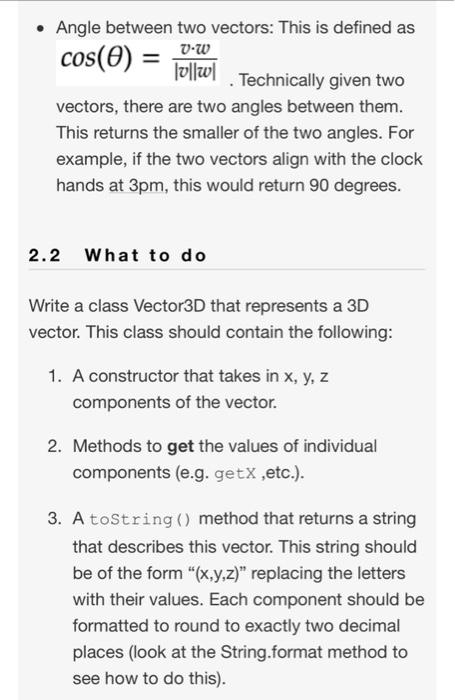 the signature of the method. Write Javadoc-style comments for that method. Write