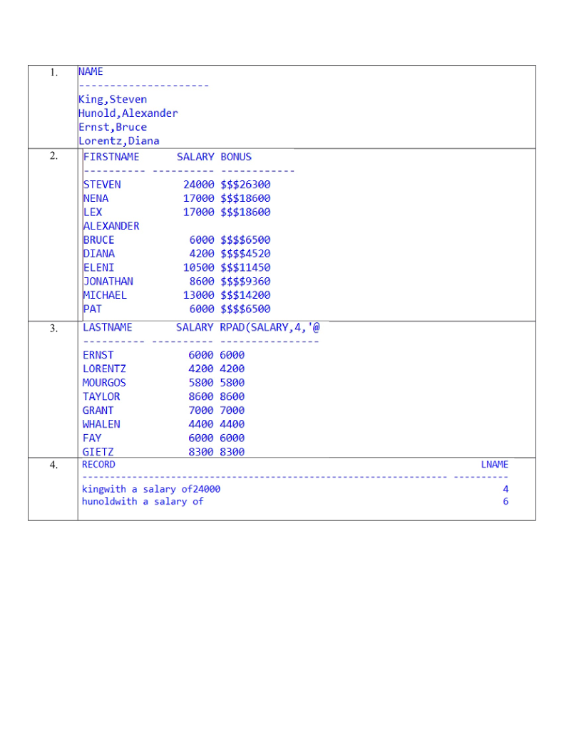 Required: Use the Employees table (copy and paste the code in SQL