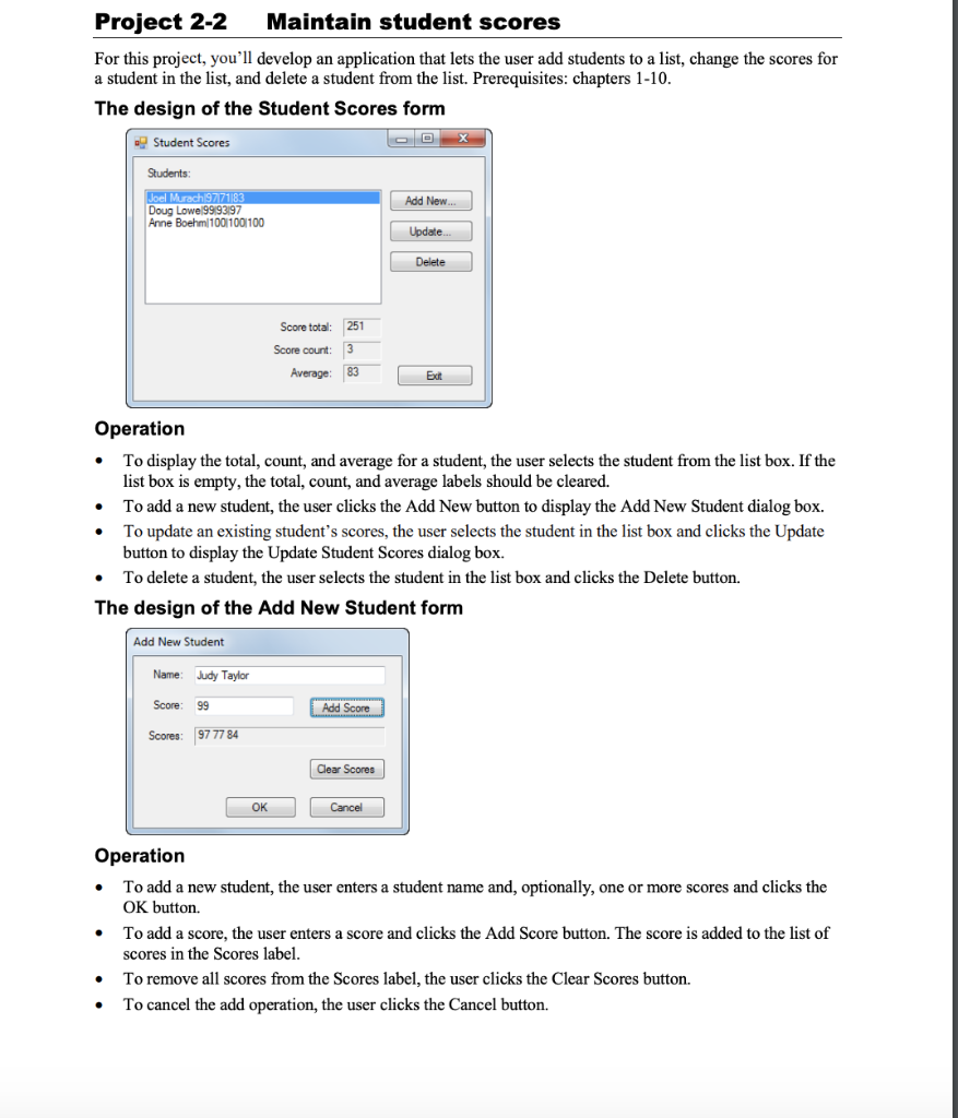 C# : Please post designer.cs with the form.cs Project 2-2 Maintain student