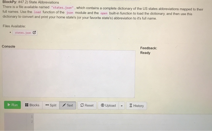 number or symbol). Call this function on a string of your choice