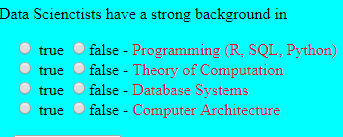 Data Scienctists have a strong background in true false - Programming