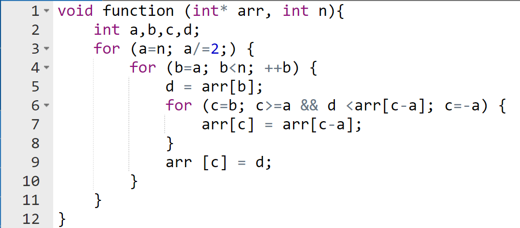 Given the function below: 1) What are the loop invariants for each