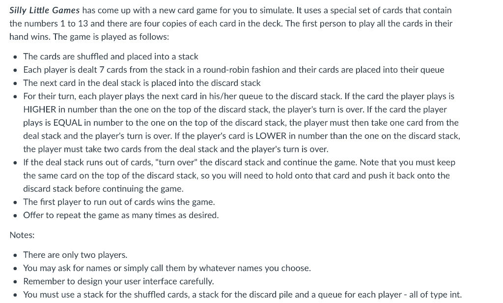 c++ I already have stack.h and queue.h done but not main... stack.H