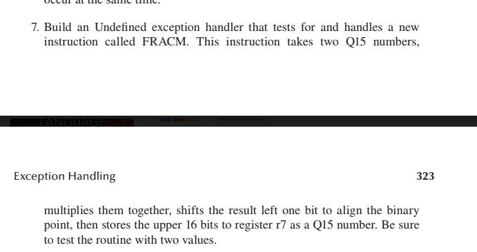  7. Build an Undefined exception handler that tests for and handles