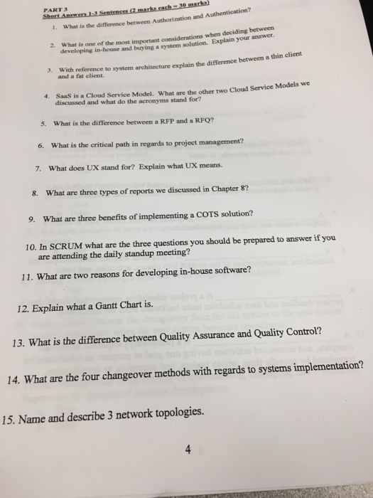  Please answer asap What is the difference between Authorization and Authentication?