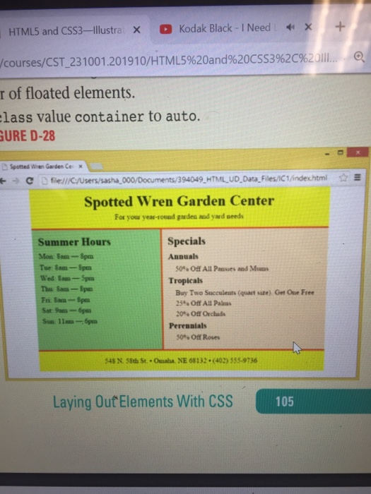  Construct a html box model HTML5 and CSS3-lustra x Kodak Black