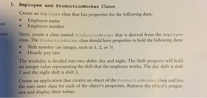  C# windows application form Create an Employee class that has properties