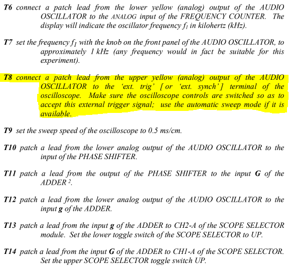 adders, filters, samplers. Other modules generate signals such as sinewaves, square waves,