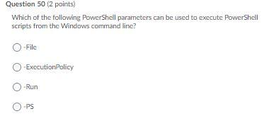 else statement. True False Question 8 (2 points) In a while loop,