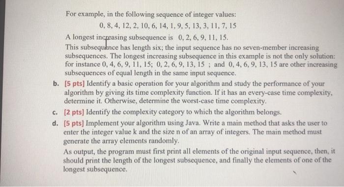 does at most 1.5n comparisons of Array elements in total. Q2. (20