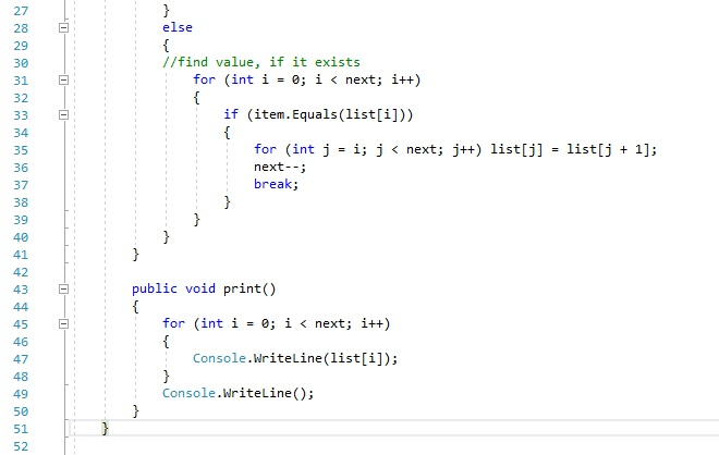 method remove() removes an element from the list by shifting the elements
