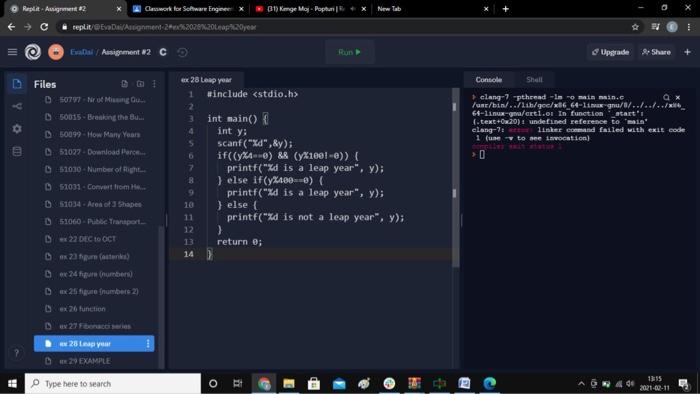12 printf("%d ", n*6); 13 printf("%d ", n*7); 14 printf("%d ", n*8);