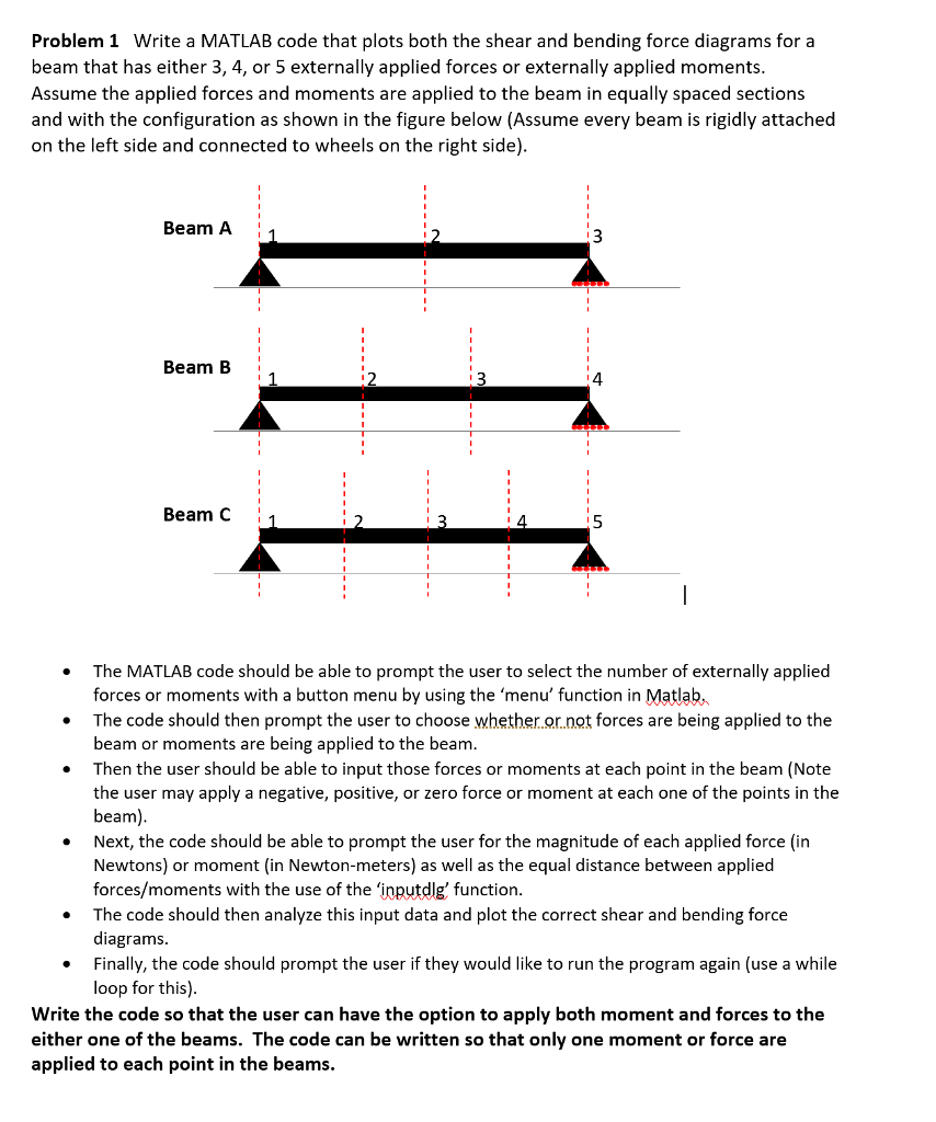  Problem 1 Write a MATLAB code that plots both the shear